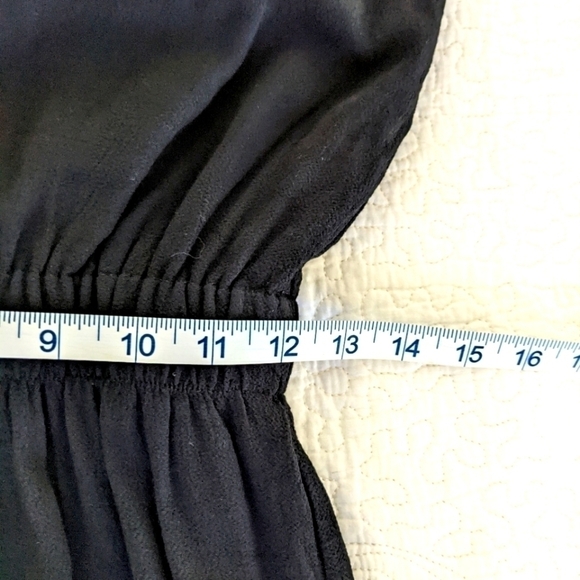 KATE Spade LBD Black Crepe Flutter Sleeve Midi Dress 0 - Picture 12 of 16